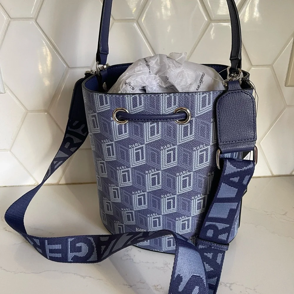 Karl Lagerfeld Indigo Shoulder Bag NWT